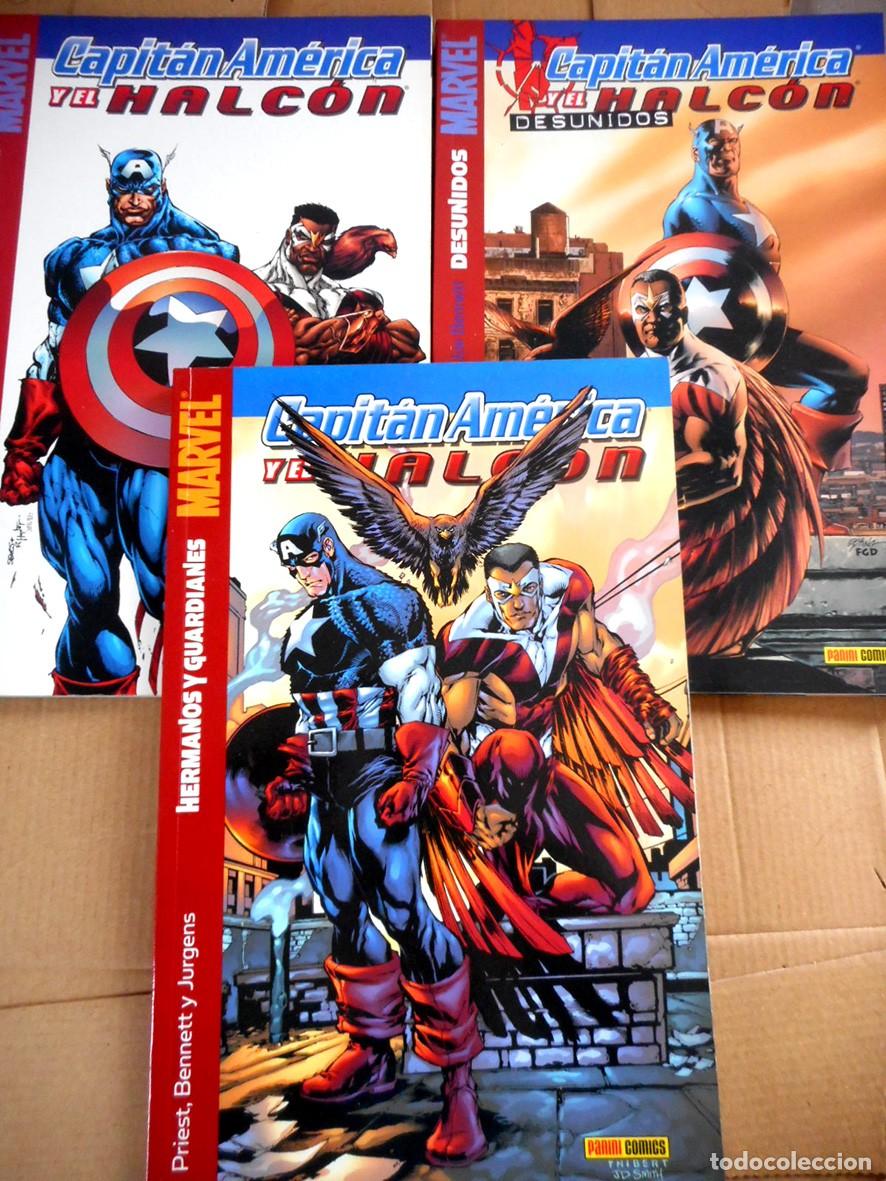 C&oacute;mics: CAPIT&Aacute;N AM&Eacute;RICA Y EL HALC&Oacute;N -TRES TOMOS- (PANINI 2005-2006) CHRISTOPHER PRIEST-BART SEARS