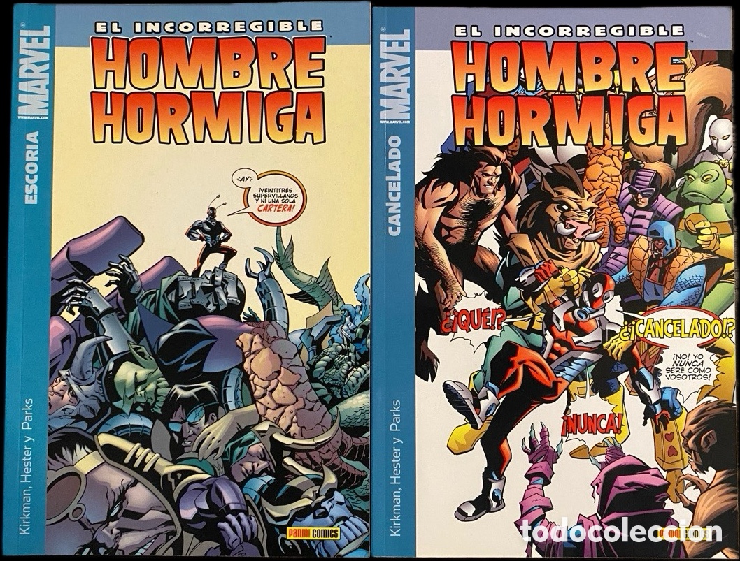 C&oacute;mics: . EL INCORREGIBLE HOMBRE HORMIGA COMPLETA 2 TOMOS &ndash; ROBERT KIRKMAN &ndash; PANINI MARVEL