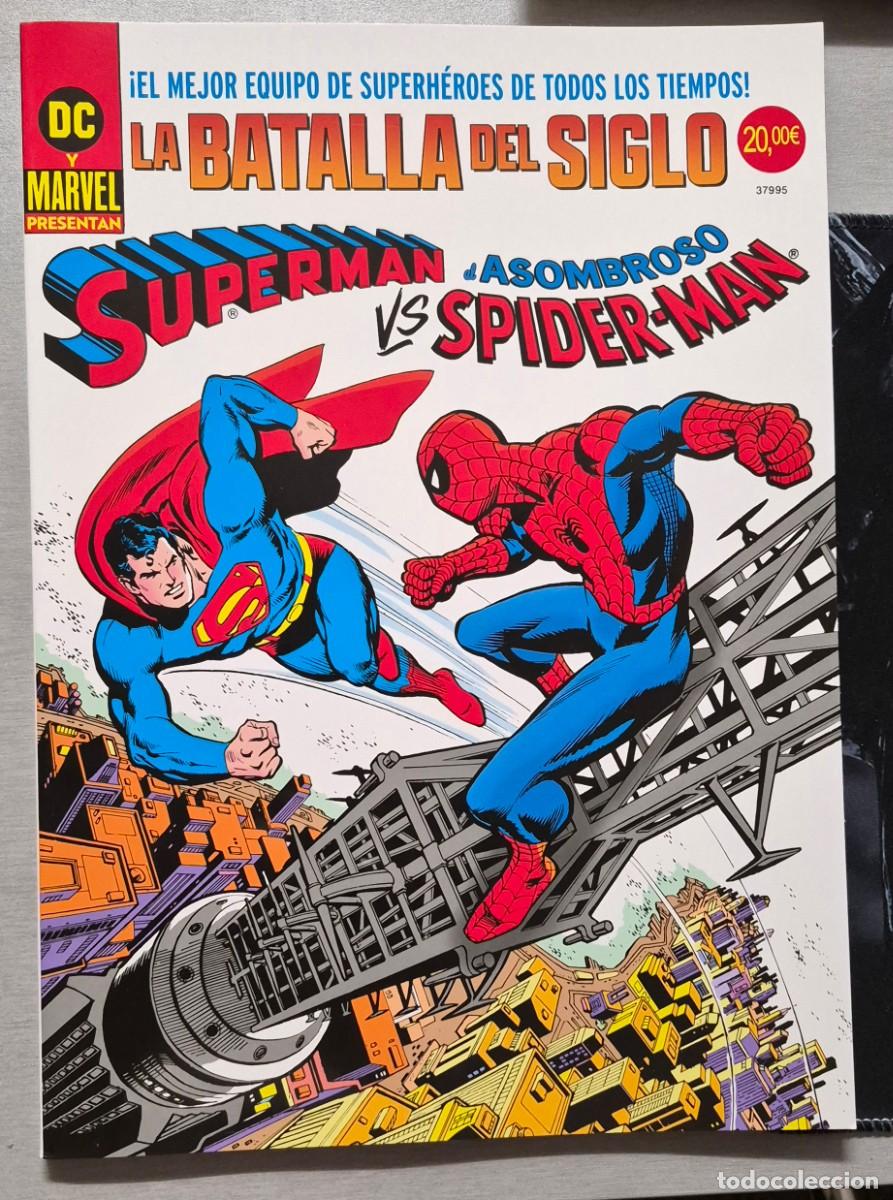 C&oacute;mics: SUPERMAN VS ASOMBROSO SPIDERMAN : LA BATALLA DEL SIGLO / PORTADA ORIGINAL ROSS ANDRU / DC - PANINI