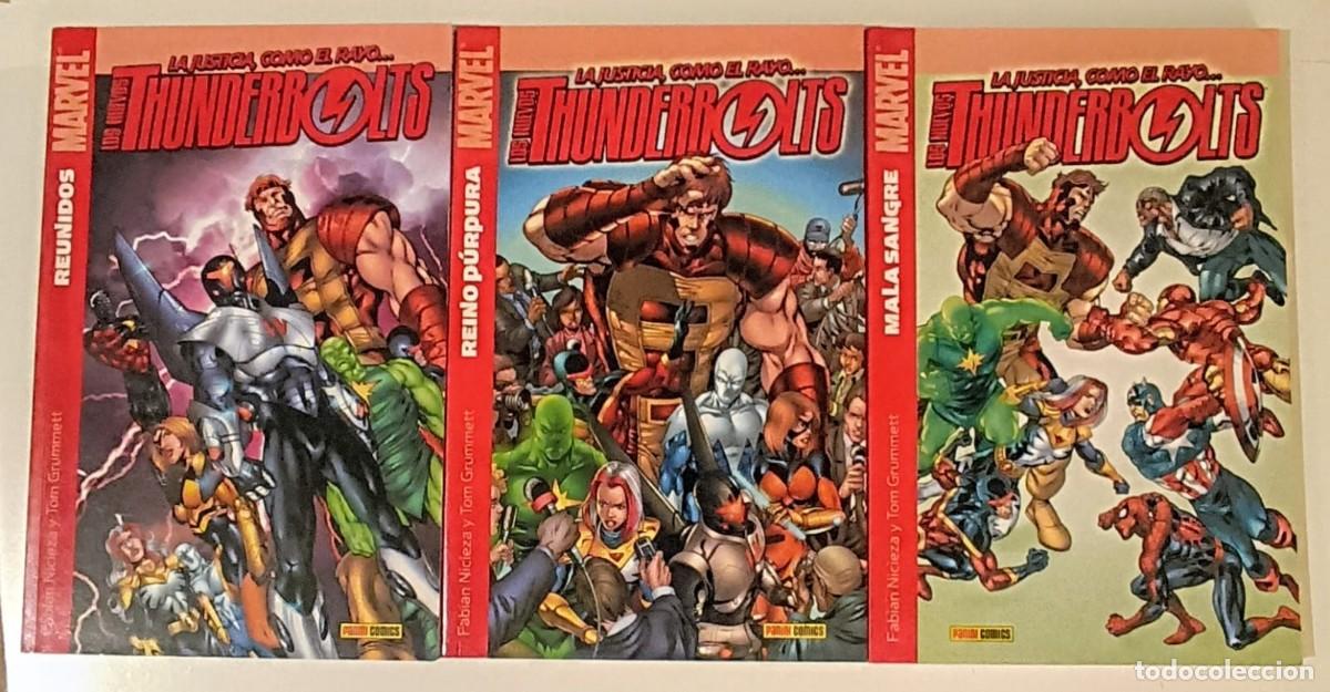 C&oacute;mics: Pack 3 Tomos Thunderbolts - 100% Marvel Panini - Descatalogados