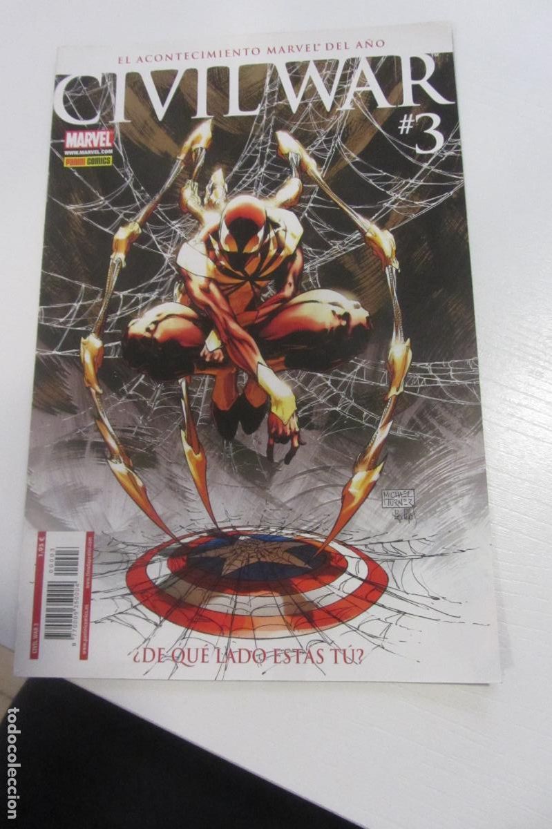 C&oacute;mics: CIVIL WAR n&ordm; 3 MARVEL - PANINI arx67