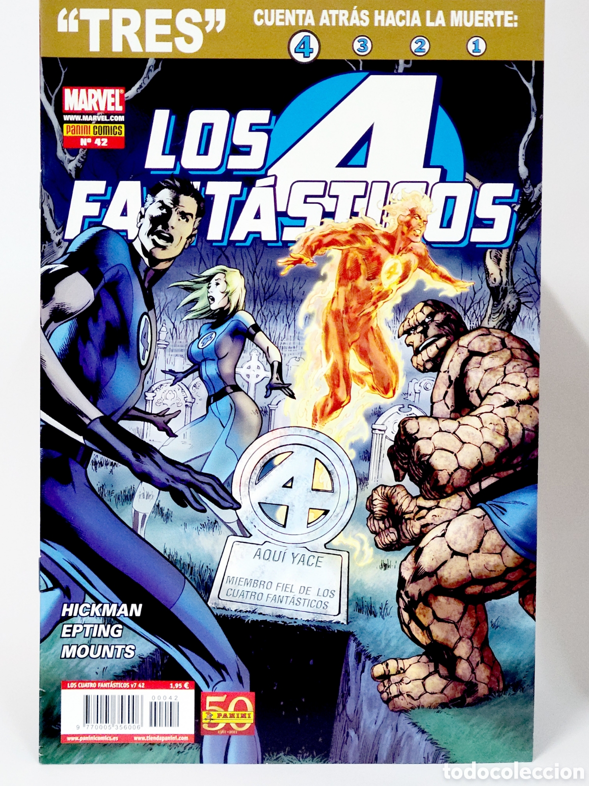 C&oacute;mics: C&Oacute;MIC DE KIOSCO LOS 4 CUATRO FANT&Aacute;STICOS 42 TRES CUENTA HACIA MUERTE VOL.7 PANINI MARVEL GRAPA