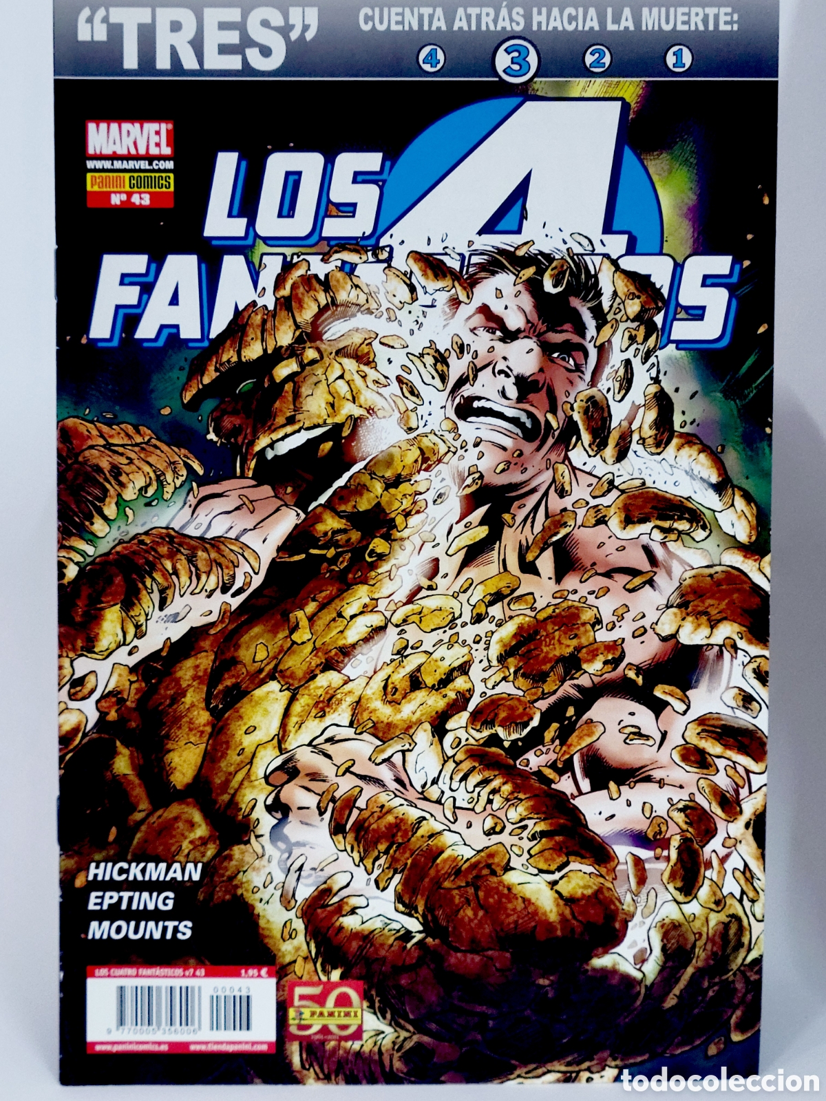 C&oacute;mics: C&Oacute;MIC DE KIOSCO LOS 4 CUATRO FANT&Aacute;STICOS 43 TRES CUENTA HACIA MUERTE VOL.7 PANINI MARVEL GRAPA