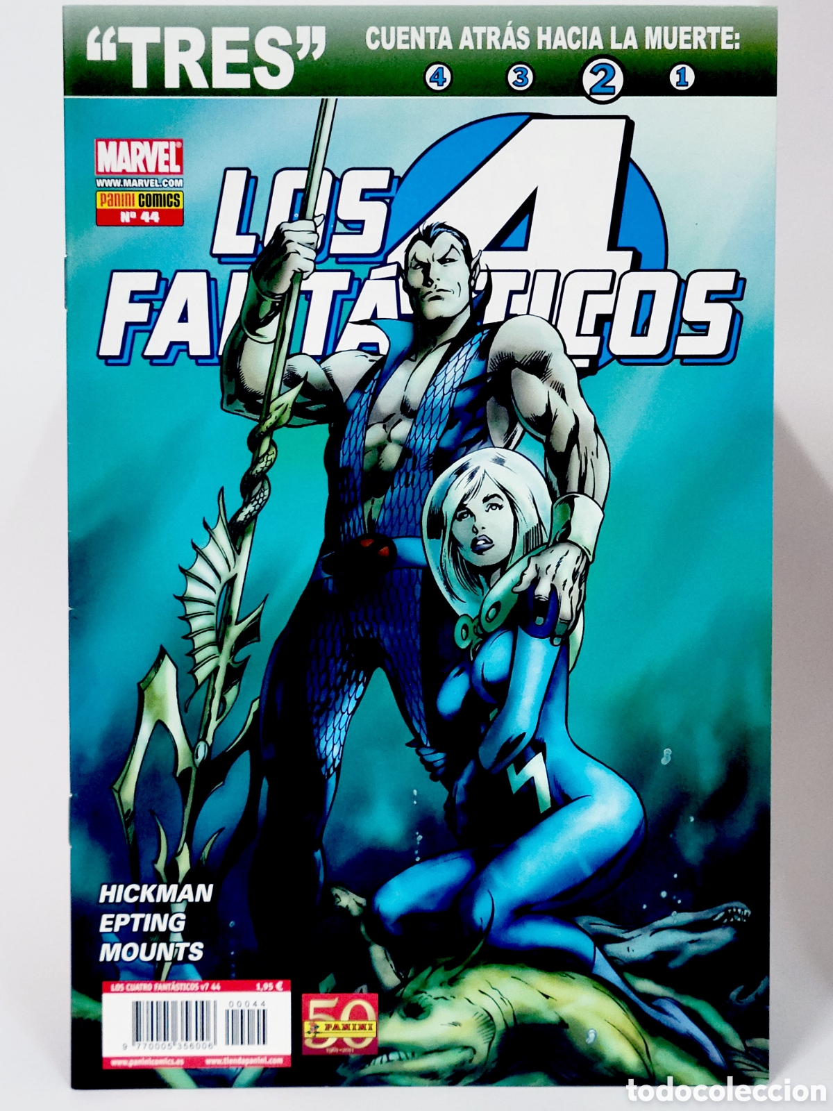 C&oacute;mics: C&Oacute;MIC DE KIOSCO LOS 4 CUATRO FANT&Aacute;STICOS 44 TRES CUENTA HACIA MUERTE VOL.7 PANINI MARVEL GRAPA