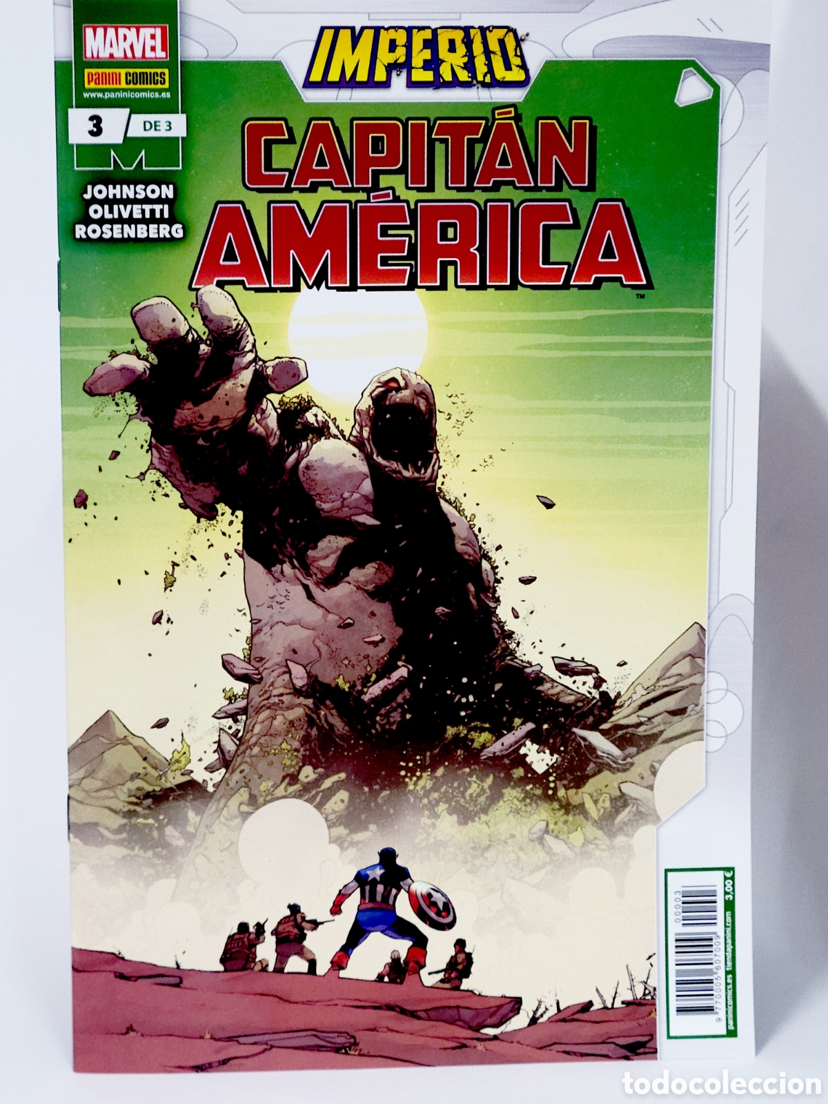 C&oacute;mics: C&Oacute;MIC DE KIOSCO IMPERIO CAPITAN AM&Eacute;RICA 3 PANINI MARVEL GRAPA