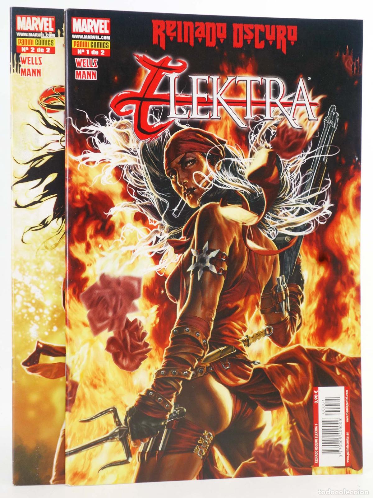 C&oacute;mics: ELEKTRA REINADO OSCURO 1 A 2. COMPLETA. Panini, 2009