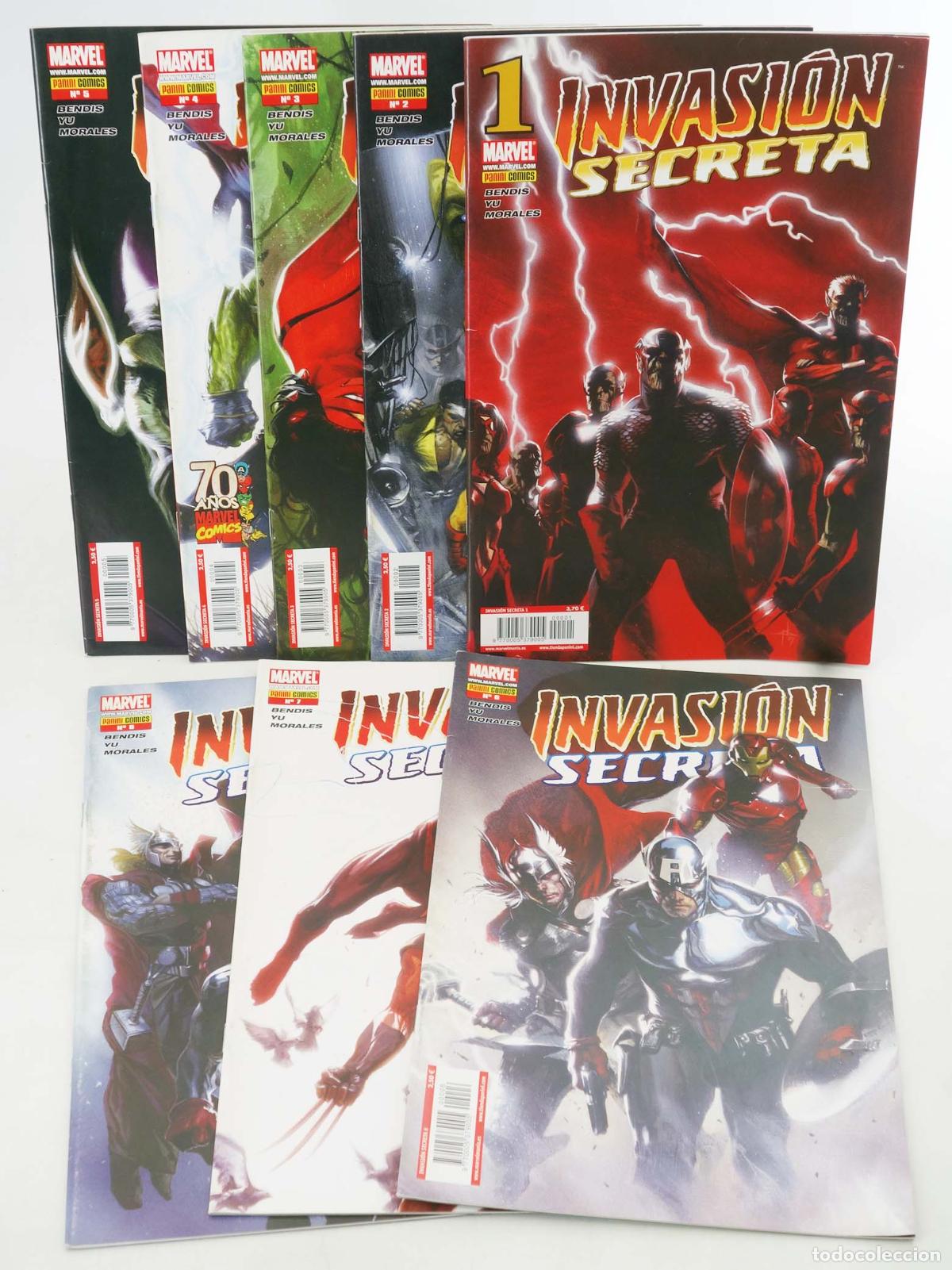 C&oacute;mics: INVASI&Oacute;N SECRETA 1 A 8. COMPLETA. Panini, 2008