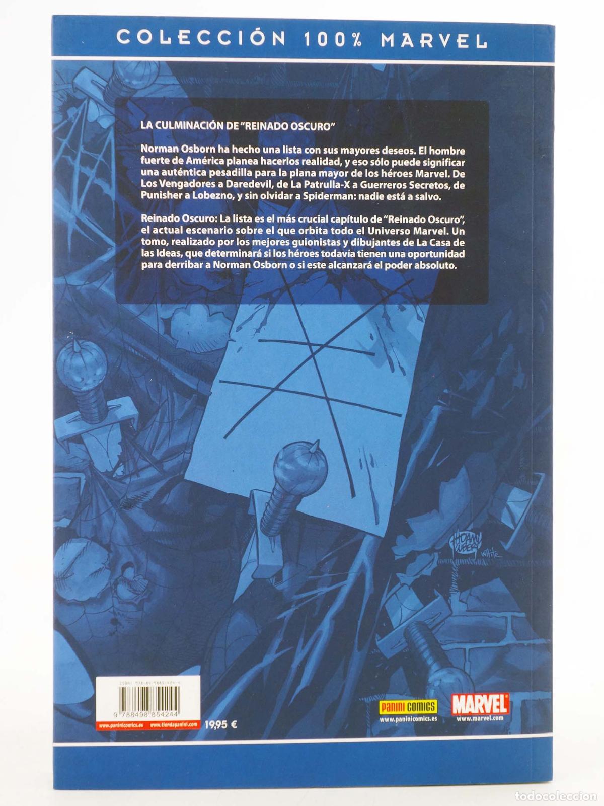 C&oacute;mics: 100% MARVEL REINADO OSCURO LA LISTA (Vvaa) Panini, 2010 - Foto 2