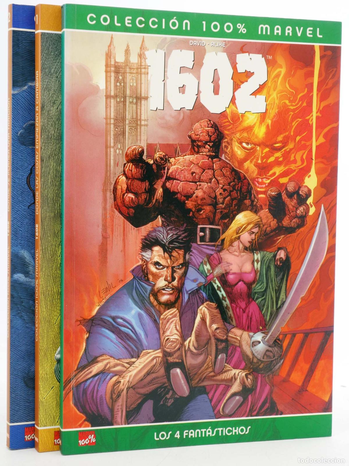 C&oacute;mics: 100% MARVEL 1602 1 A 2. M&Aacute;S 4 FANT&Aacute;STICOS. Panini, 2005 - Foto 2