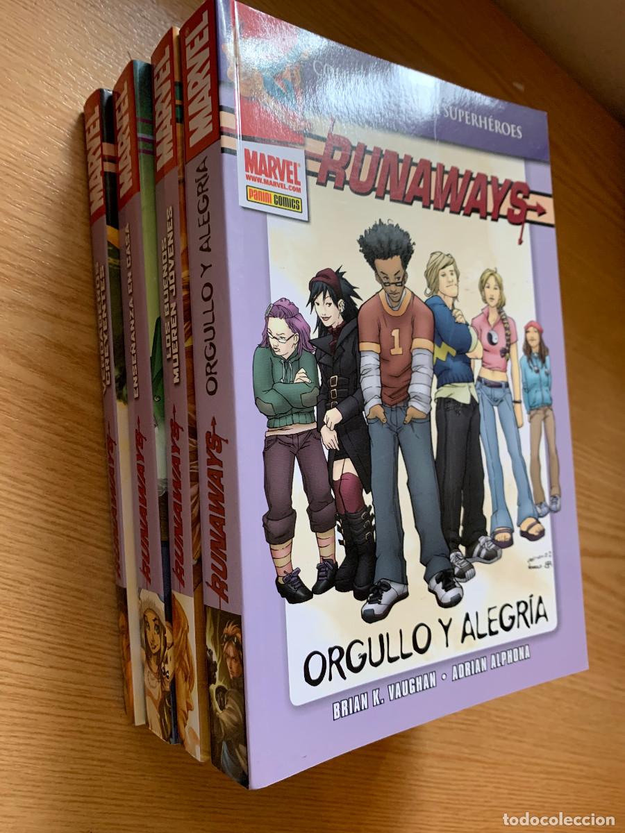 C&oacute;mics: Extra Superh&eacute;roes Runaways Colecci&oacute;n Completa 4 Tomos