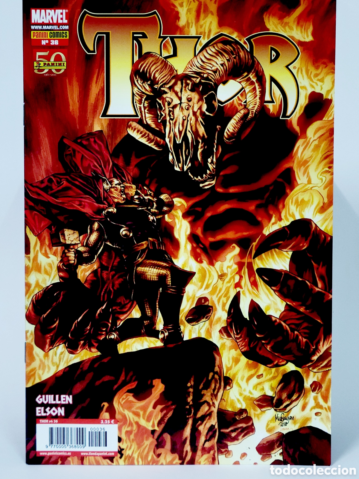 C&oacute;mics: C&Oacute;MIC DE KIOSCO EL PODEROSO THOR 36 PANINI MARVEL GRAPA