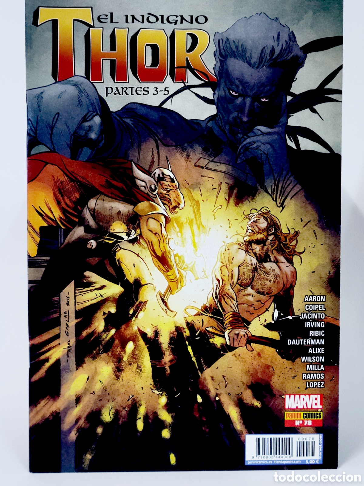 C&oacute;mics: C&Oacute;MIC DE KIOSCO EL PODEROSO THOR 78 EL INDIGN&Oacute; PANINI MARVEL GRAPA