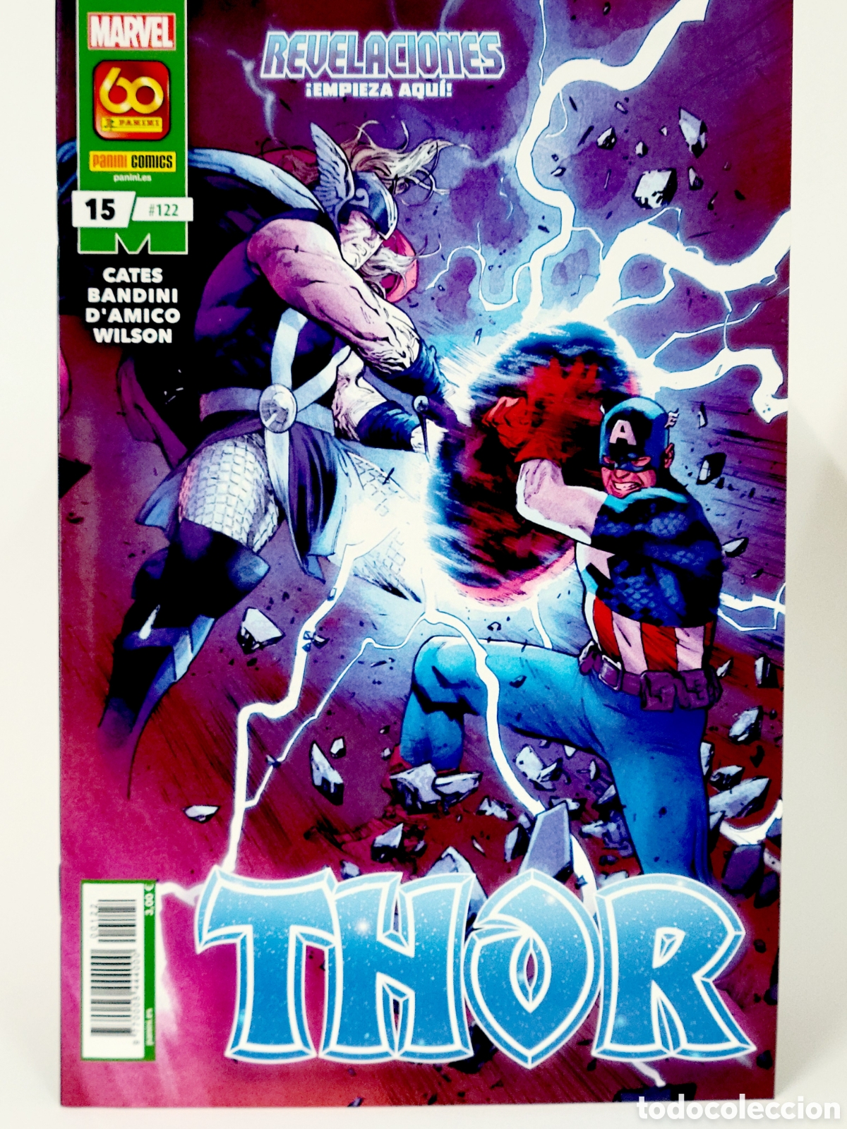 C&oacute;mics: C&Oacute;MIC DE KIOSCO EL PODEROSO THOR 122 PANINI 15 REVELACIONES MARVEL GRAPA