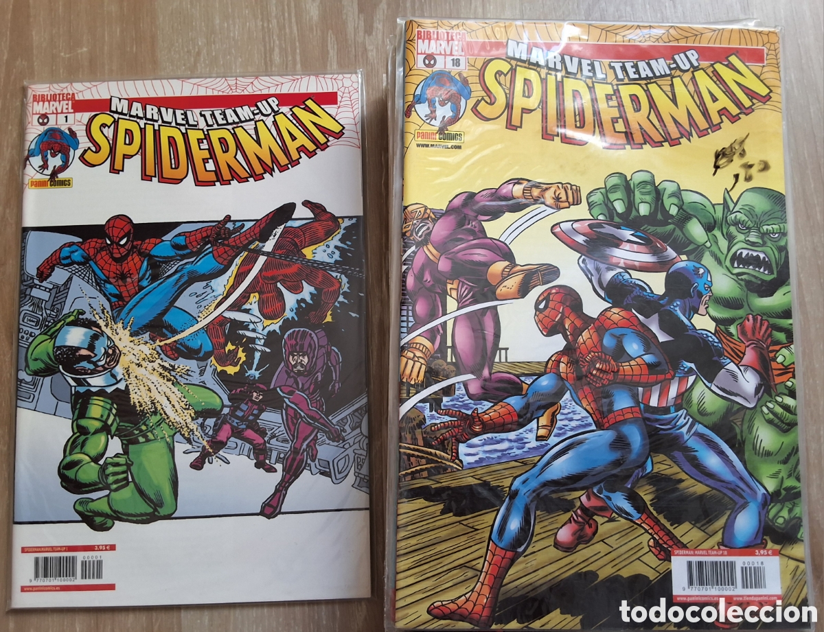 C&oacute;mics: Spiderman marvel team up grapa coleccion completa 18 n&uacute;meros edita panini