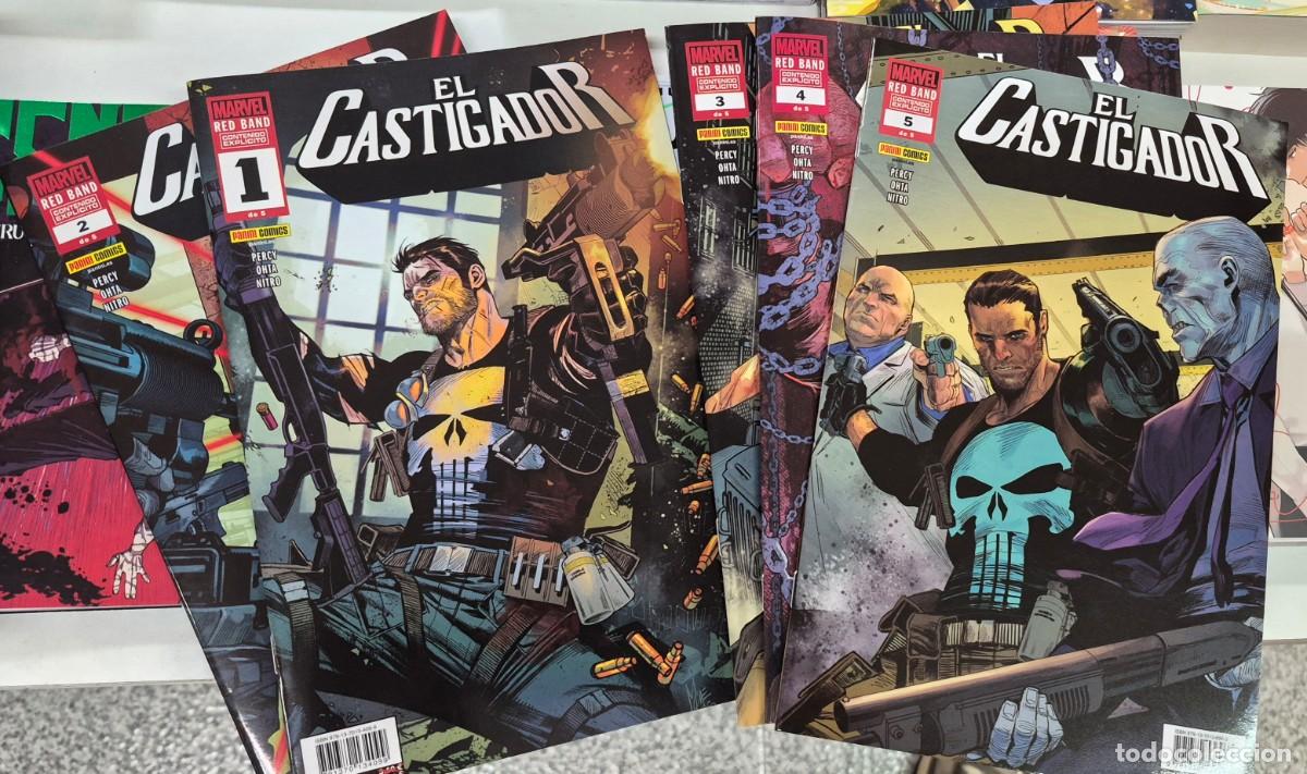 C&oacute;mics: EL CASTIGADOR RED BAND- COMPLETA 5 NUMEROS / BENJAMIN PERCY - JULIUS OHTA / MARVEL - PANINI