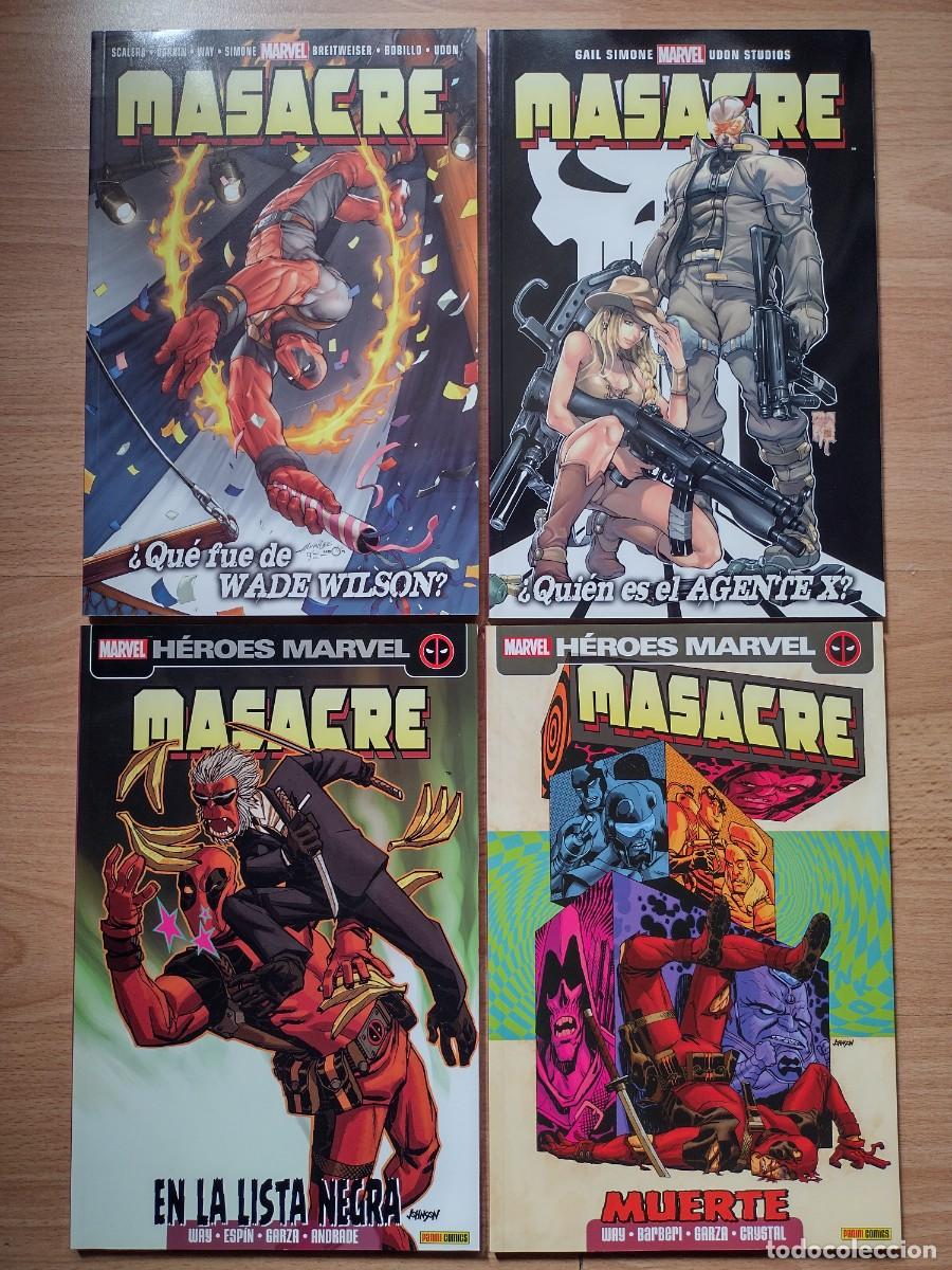 C&oacute;mics: 4 comics de Masacre son tomos de Panini - Posibilidad de recogida en mano en Madrid