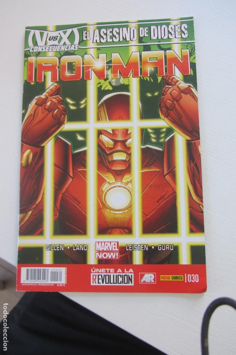 C&oacute;mics: IRON MAN VOL. 1 N&ordm; 30. V vs X: EL ASESINO DE DIOSES. KIERON GUILLEN Y GREG L ( 2011/&hellip; ) PANINI ARX72
