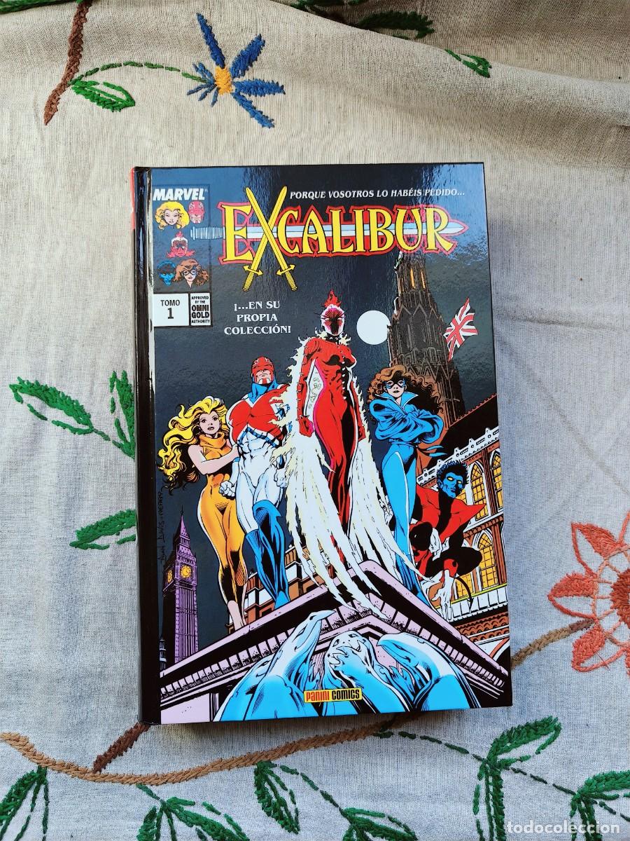 C&oacute;mics: Excalibur. Tomo 1. Claremont. Marvel Gold. Omnigold. Panini.