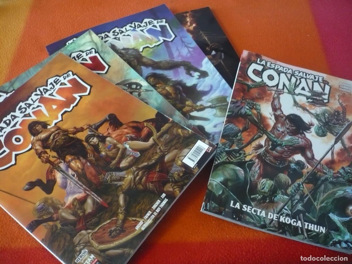 C&oacute;mics: LA ESPADA SALVAJE DE CONAN 1, 2, 3, 4 + LA SECTA DE KOGA THUN ( GARNEY ) 2024 PANINI TITAN COMICS