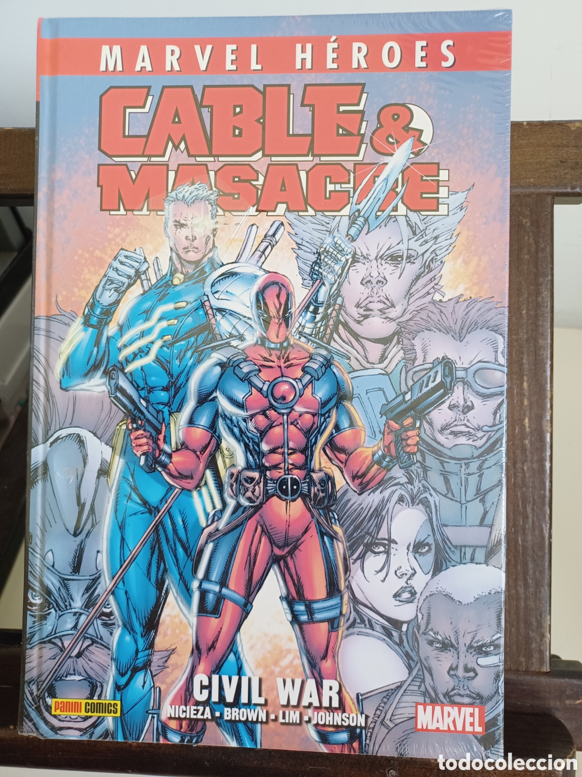 C&oacute;mics: Marvel H&eacute;roes 2 Cable & Masacre. Civil War/ Marvel Panini/ NUEVO PRECINTADO