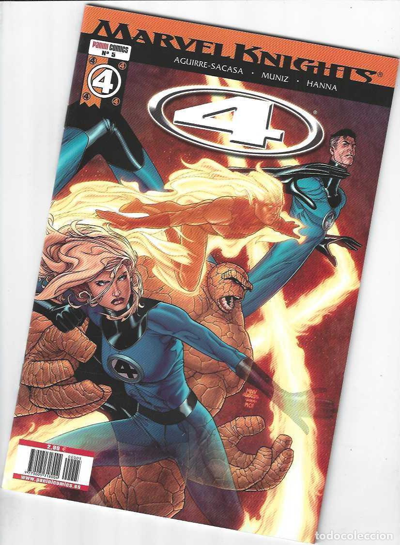 C&oacute;mics: LOS 4 FANTASTICOS N&ordm; 5 - MARVEL KNIGHTS - GRAPA PANINI - MUY BUEN ESTADO