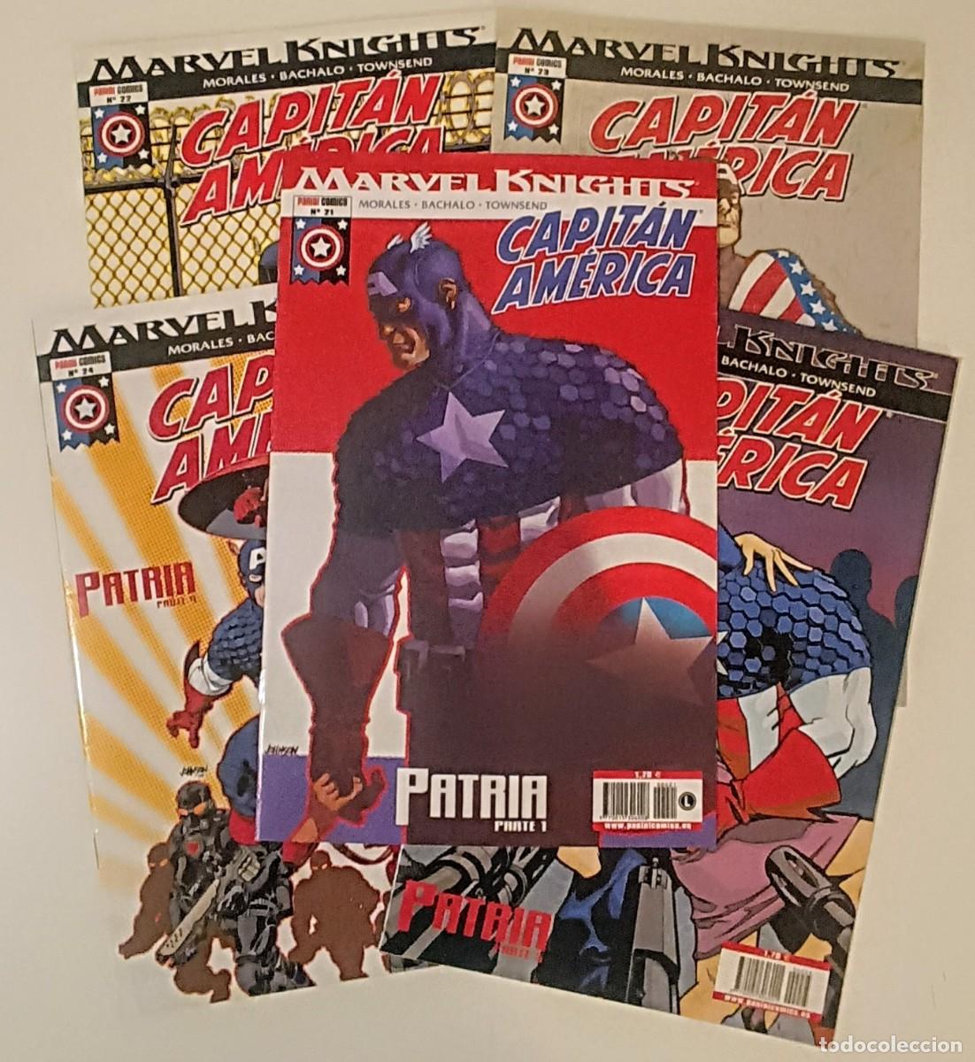 C&oacute;mics: Capit&aacute;n Am&eacute;rica: Patria (Saga Completa 5 Grapas) - Marvel Knights - MINT