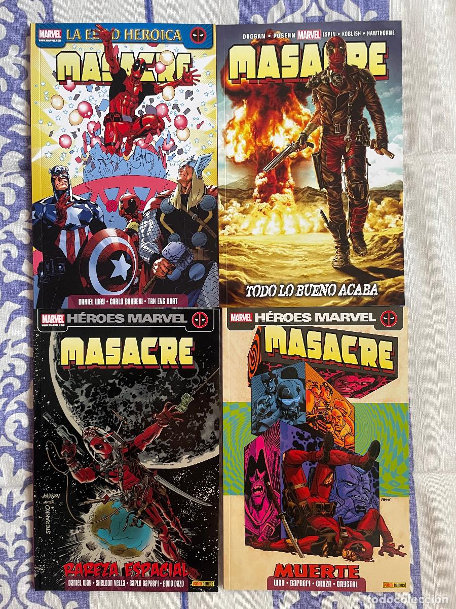C&oacute;mics: Lote de 4 tomos de Panini de Masacre. Perfecto estado. - Foto 1