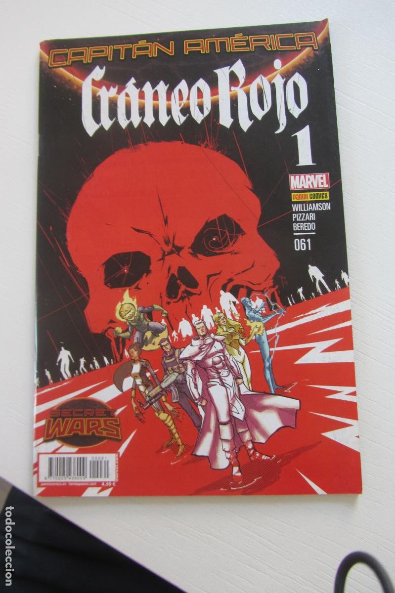 C&oacute;mics: CAPITAN AMERICA 61 CRANEO ROJO PANINI COMICS ARX80