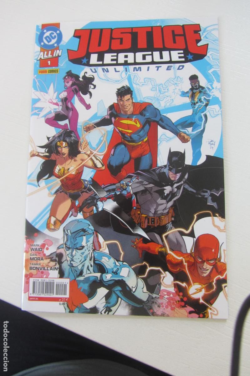 C&oacute;mics: JUSTICE LEAGUE N.1 JUSTICE LEAGUE UNLIMITED DC ALL IN ( 2025 PANINI ARX354