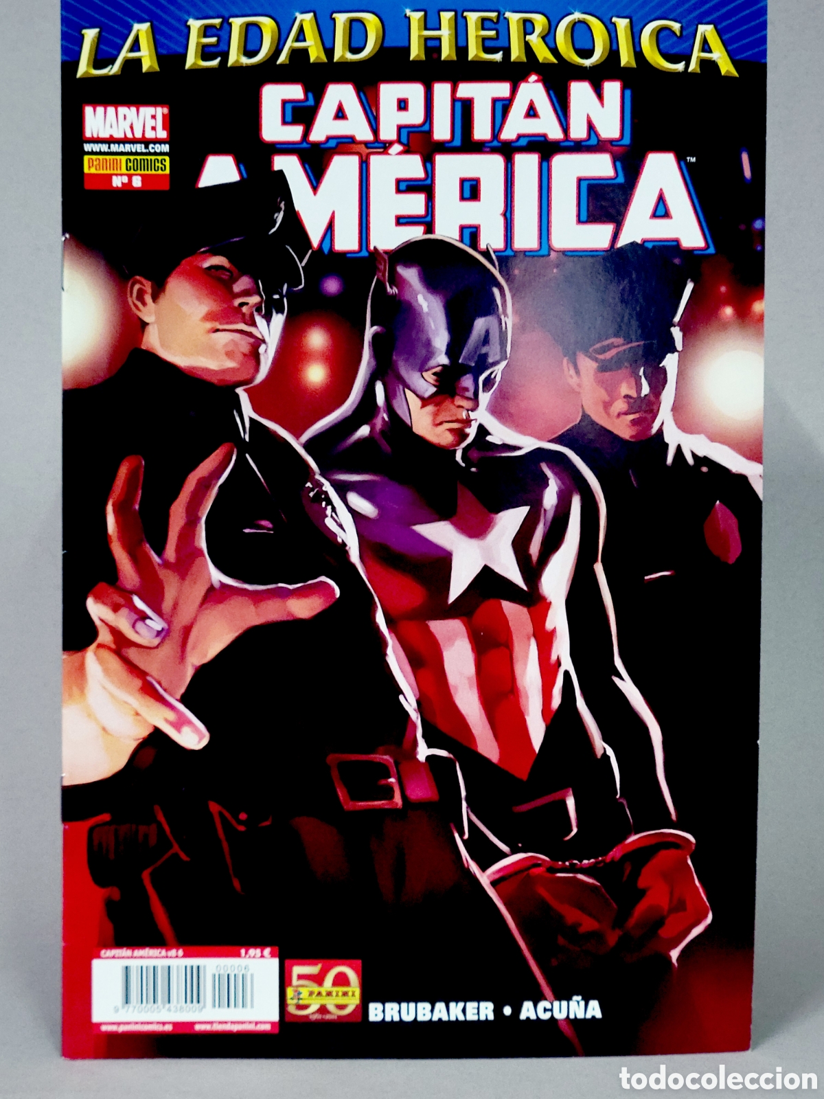 C&oacute;mics: C&Oacute;MIC LA EDAD HEROICA CAPITAN AM&Eacute;RICA 6 VOL.8 PANINI MARVEL VOLUMEN GRAPA DE KIOSCO