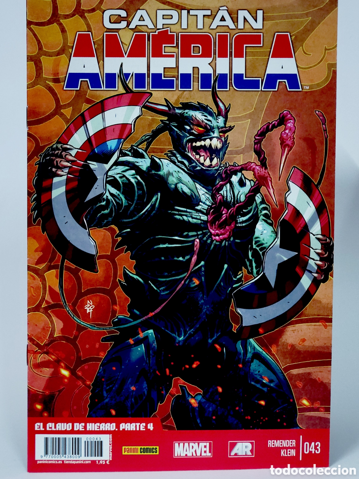 C&oacute;mics: C&Oacute;MIC LA EDAD HEROICA CAPITAN AM&Eacute;RICA 43 VOL.8 PANINI MARVEL VOLUMEN GRAPA DE KIOSCO