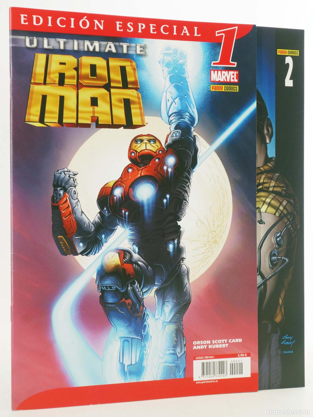 C&oacute;mics: ULTIMATE IRON MAN 1 A 2. COMPLETA. Panini, 2006