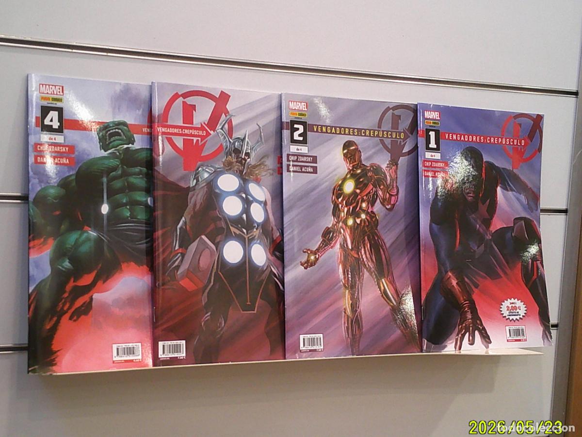 C&oacute;mics: VENGADORES: CREPUSCULO COMPLETA 4 NUMEROS - PANINI OFERTA