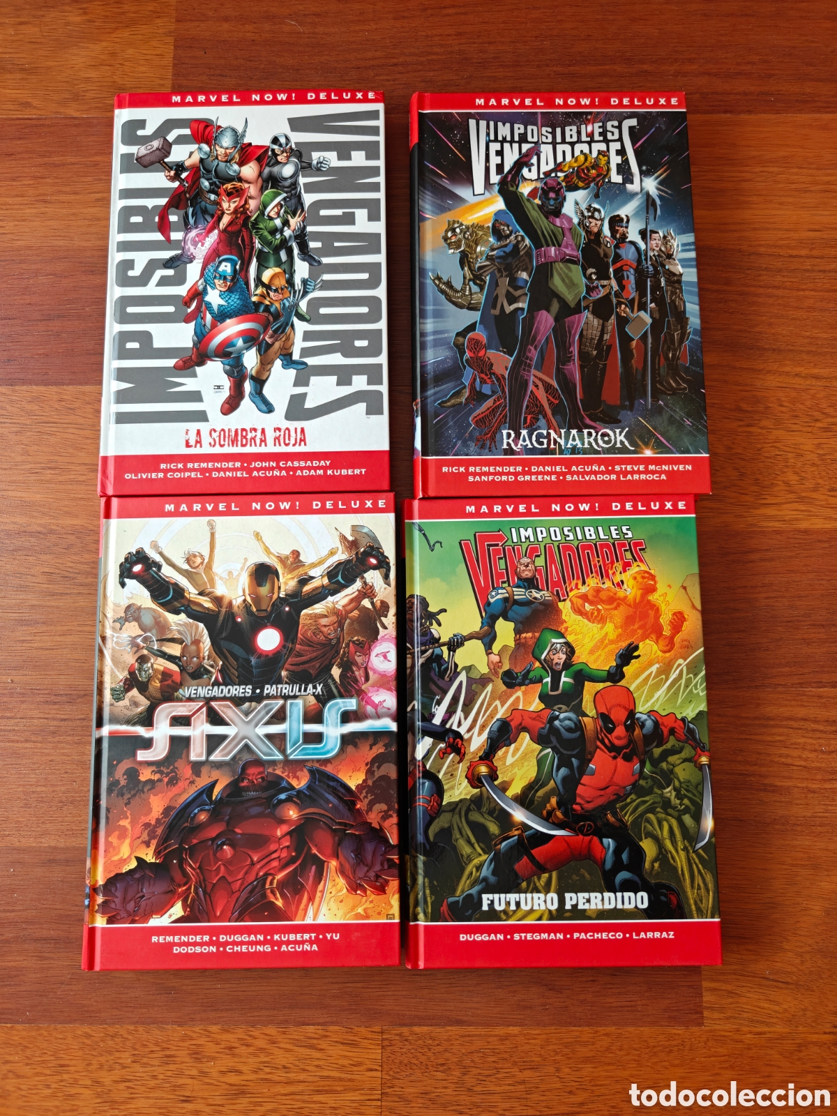 C&oacute;mics: Marvel now! Deluxe Imposibles Vengadores. Rick Remender. Sombra roja Ragnarok Axis Futuro perdido.