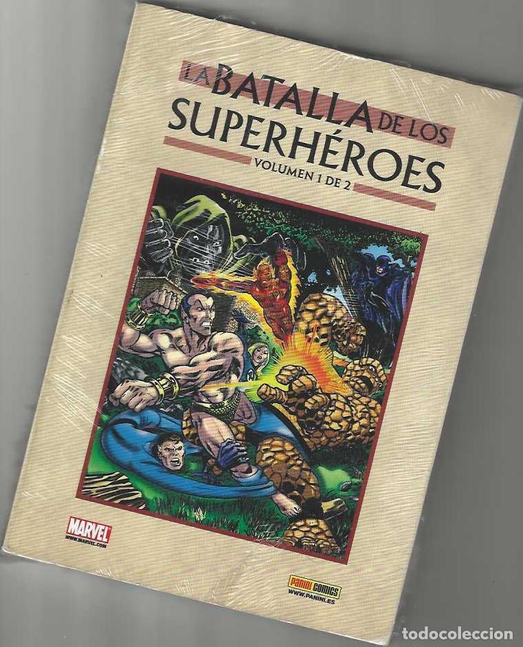 C&oacute;mics: LA BATALLA DE LOS SUPERHEROES - TOMO PANINI - MUY BUEN ESTADO