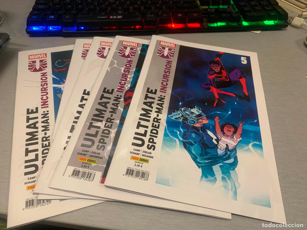 C&oacute;mics: ULTIMATE SPIDERMAN: INCURSI&Oacute;N / COMPLETA 5 N&Uacute;MEROS / MARVEL - PANINI
