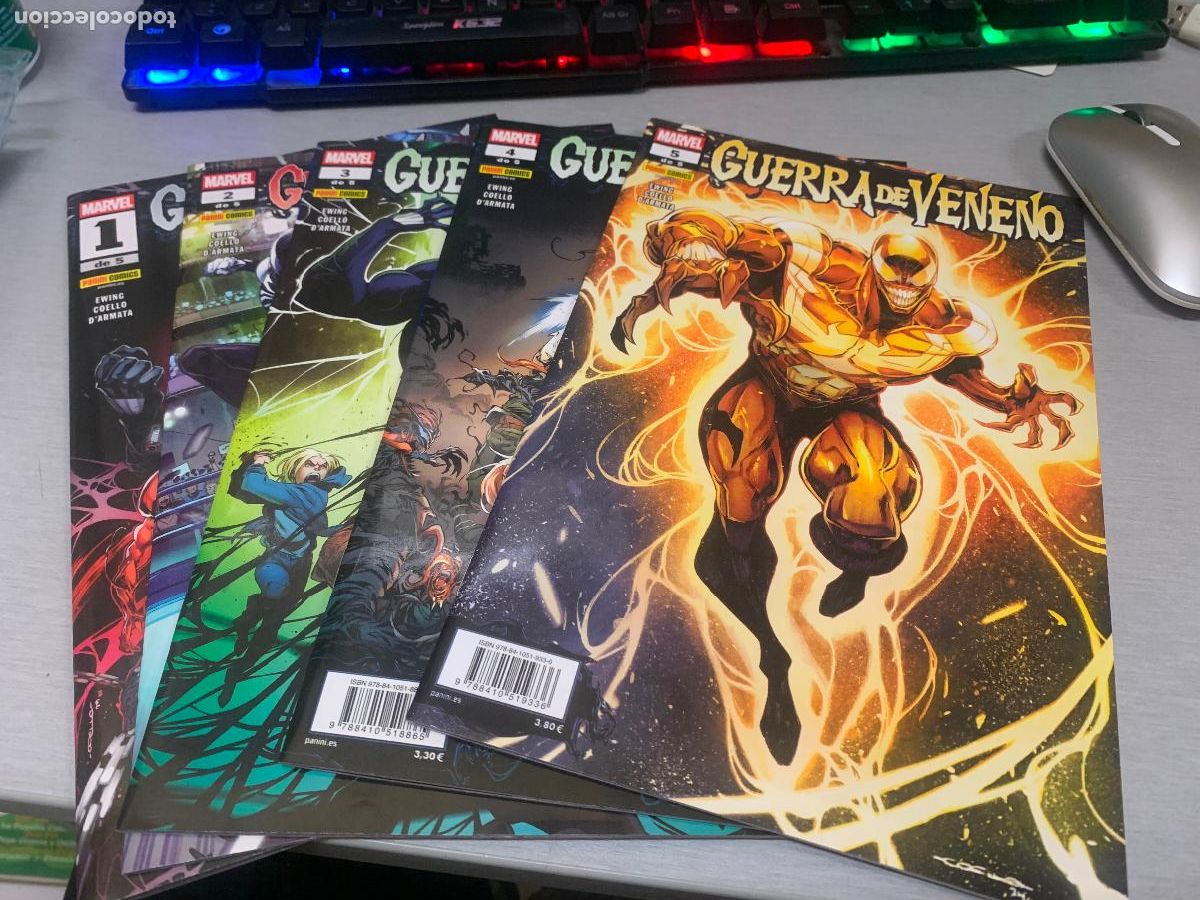 C&oacute;mics: GUERRA DE VENENO / COMPLETA 5 N&Uacute;MEROS / EWING, COELLO, D'ARMATA / MARVEL - PANINI