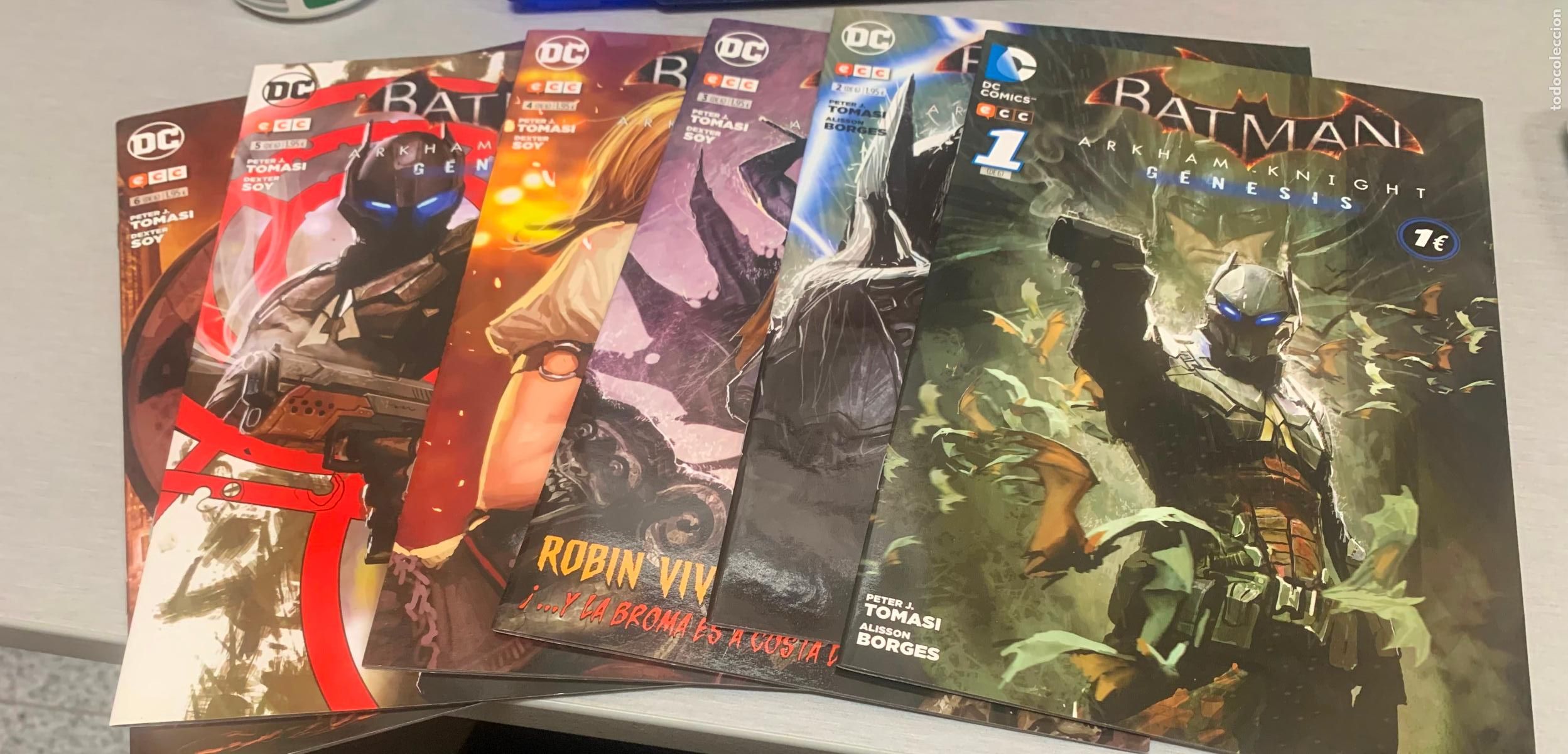 C&oacute;mics: BATMAN ARKHAM KNIGHT G&Eacute;NESIS / COMPLETA 5 N&Uacute;MEROS / MARVEL - PANINI