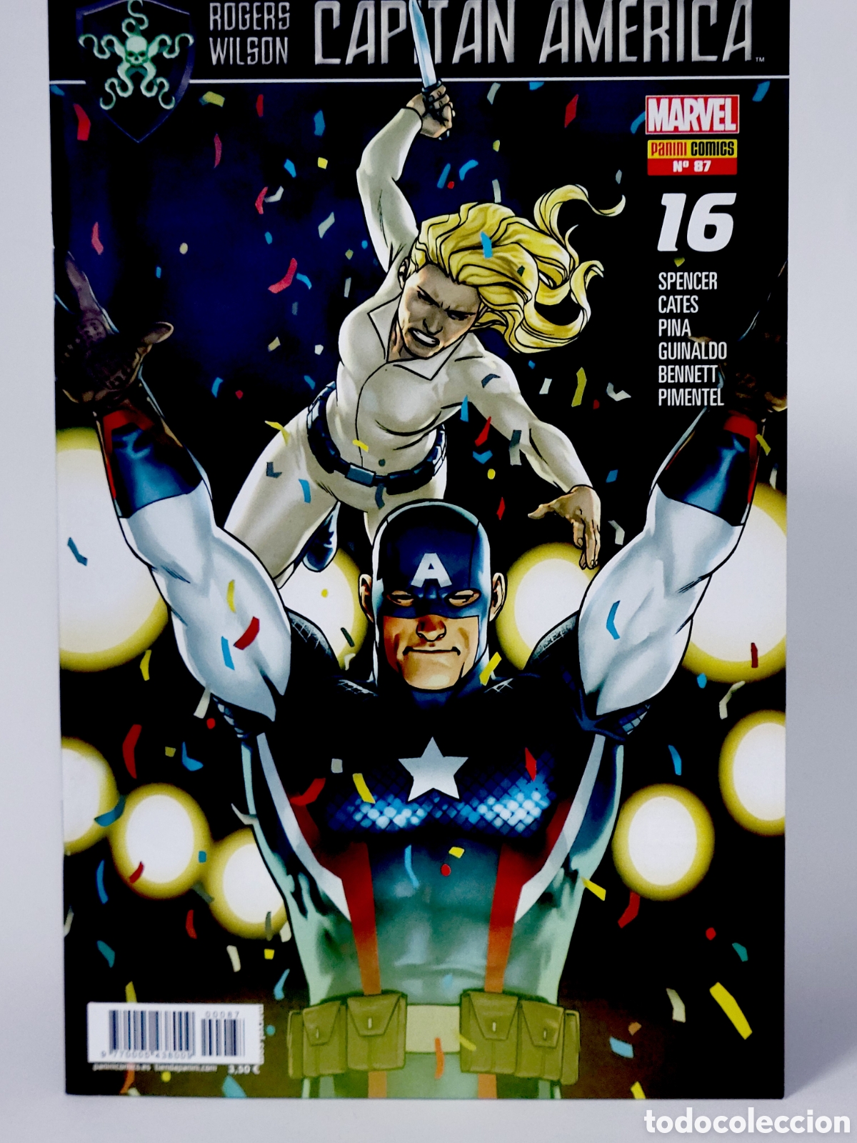Comics : C&Oacute;MIC CAPITAN AM&Eacute;RICA 87 ROGERS WILSON VOL.8 PANINI MARVEL VOLUMEN GRAPA DE KIOSCO