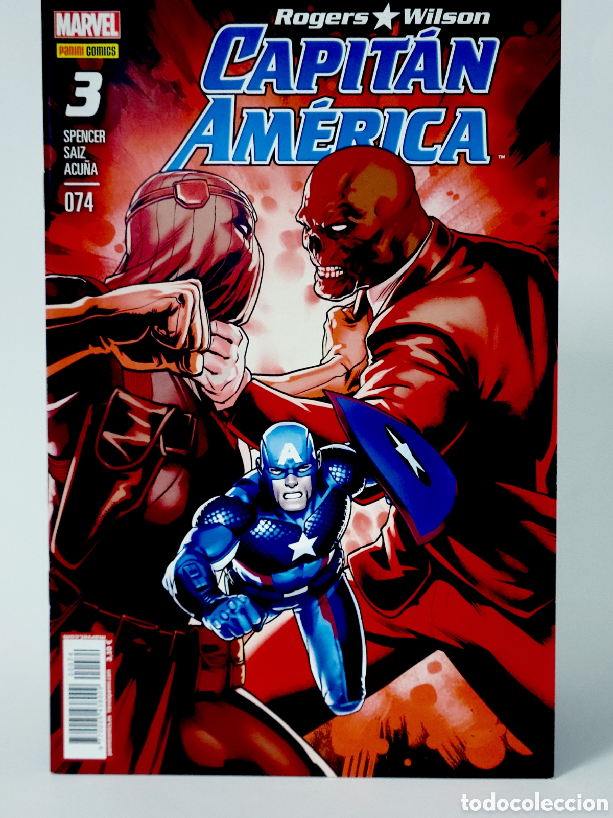 Comics : C&Oacute;MIC CAPITAN AM&Eacute;RICA 74 ROGERS WILSON VOL.8 PANINI MARVEL VOLUMEN GRAPA DE KIOSCO