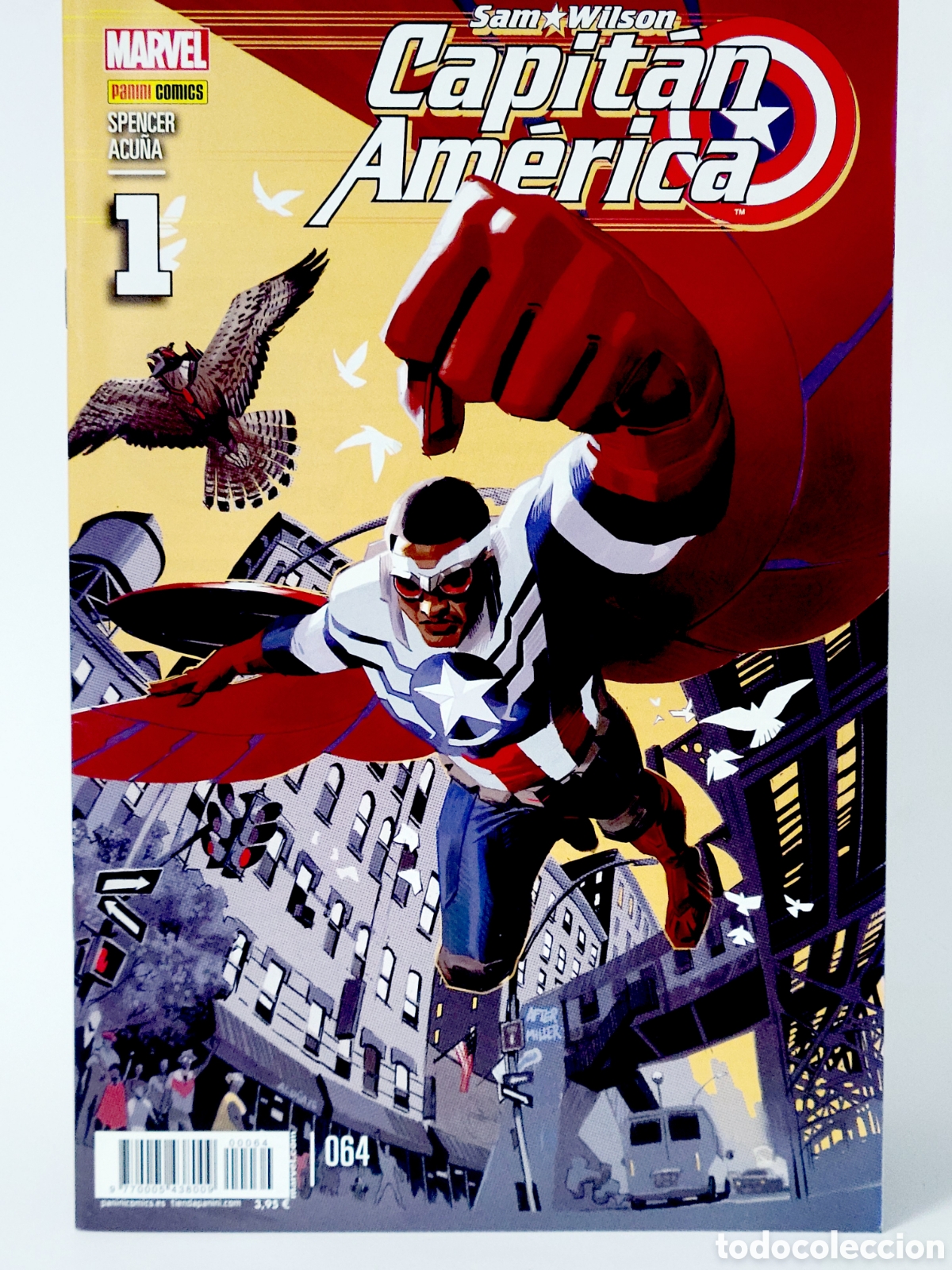 Comics : C&Oacute;MIC CAPITAN AM&Eacute;RICA 64 SAM WILSON VOL.8 PANINI MARVEL VOLUMEN GRAPA DE KIOSCO