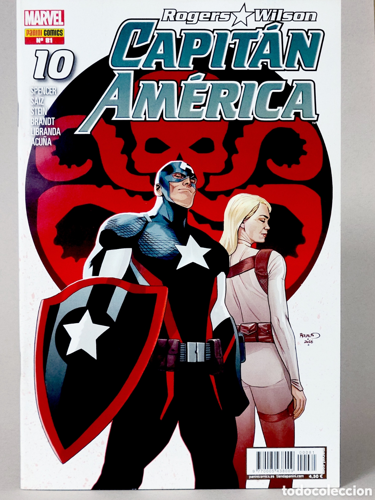 C&oacute;mics: C&Oacute;MIC CAPITAN AM&Eacute;RICA 10 ROGERS WILSON VOL.8 PANINI MARVEL VOLUMEN GRAPA DE KIOSCO