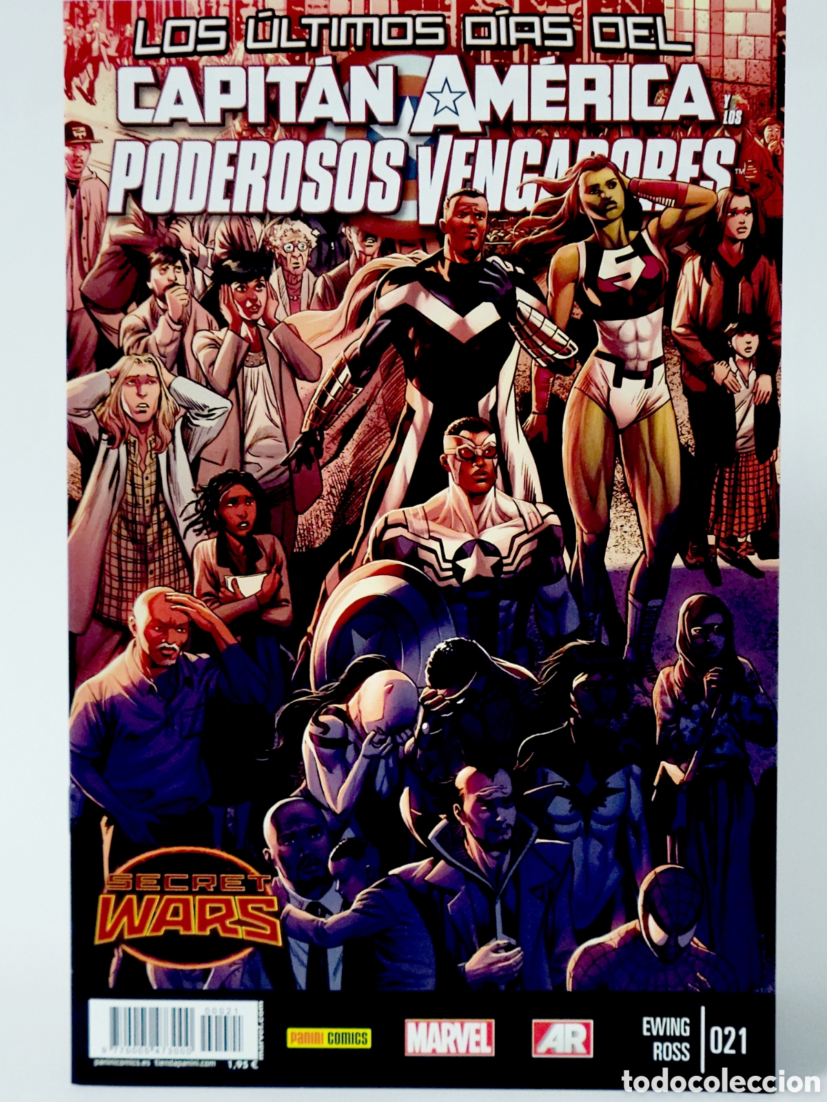 C&oacute;mics: C&Oacute;MIC CAPITAN AM&Eacute;RICA PODEROSOS VENGADORES 21 AXIS PANINI MARVEL GRAPA DE KIOSCO - Foto 1