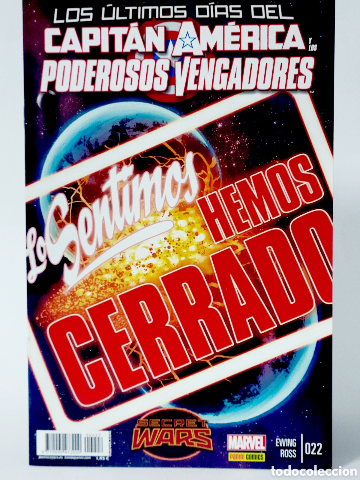 C&oacute;mics: C&Oacute;MIC CAPITAN AM&Eacute;RICA PODEROSOS VENGADORES 22 AXIS PANINI MARVEL GRAPA DE KIOSCO