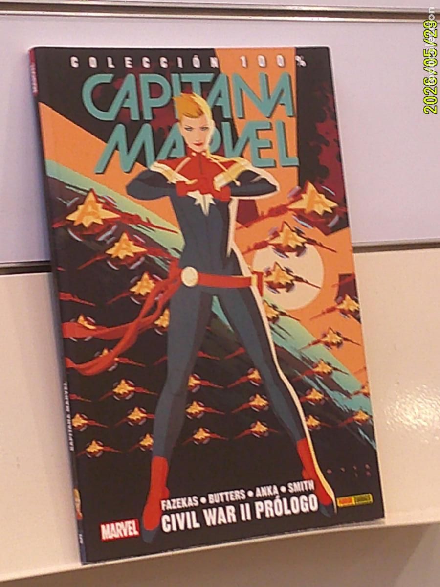 C&oacute;mics: COLECCION 100% MARVEL CAPITANA MARVEL N&ordm; 5 CIVIL WAR II PROLOGO - PANINI OFERTA