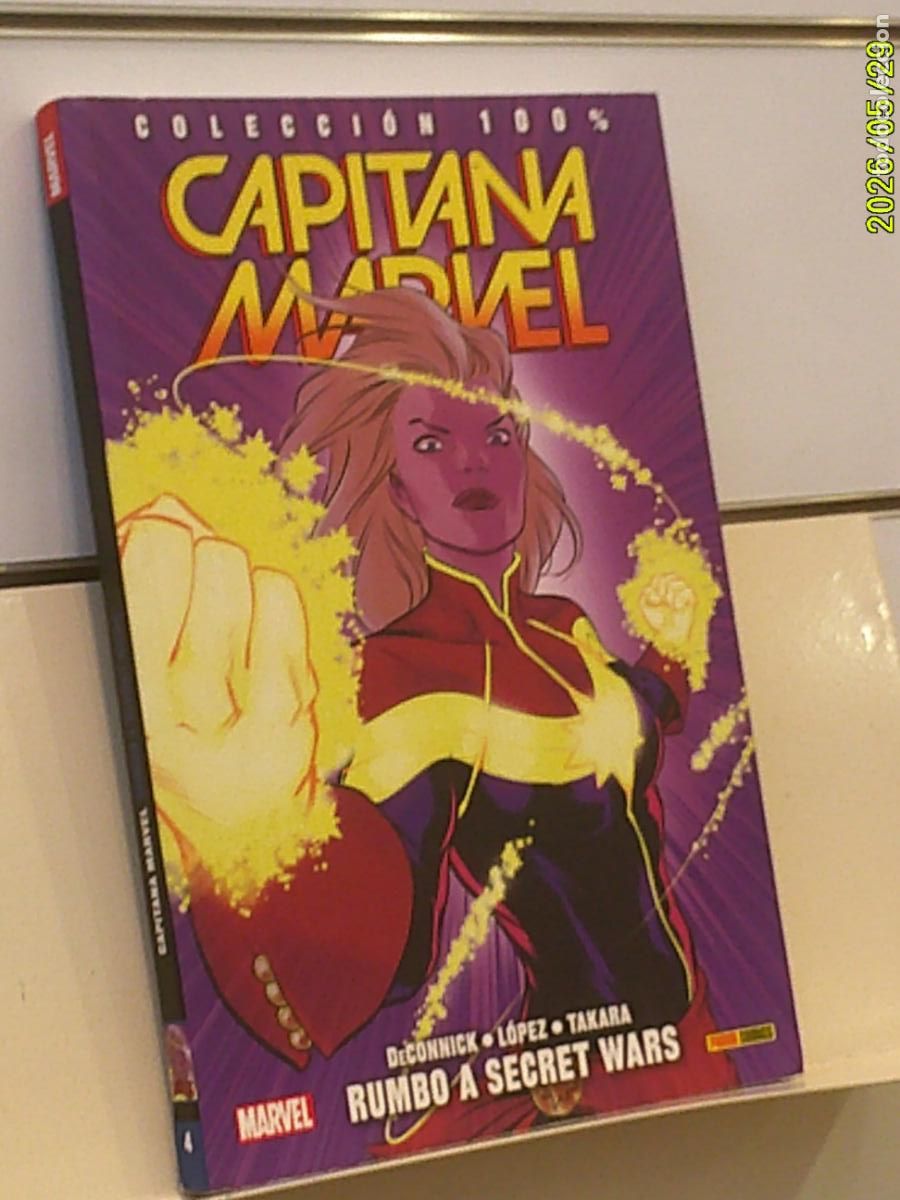 C&oacute;mics: COLECCION 100% MARVEL CAPITANA MARVEL N&ordm; 4 RUMBO A SECRET WARS - PANINI OFERTA