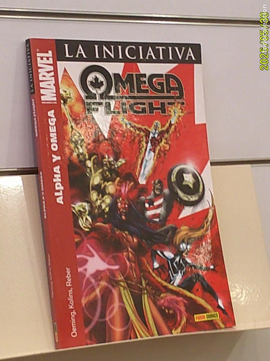 C&oacute;mics: LA INICIATIVA ALPHA A Y OMEGA OMEGA FLIGHT MARVEL - PANINI OFERTA