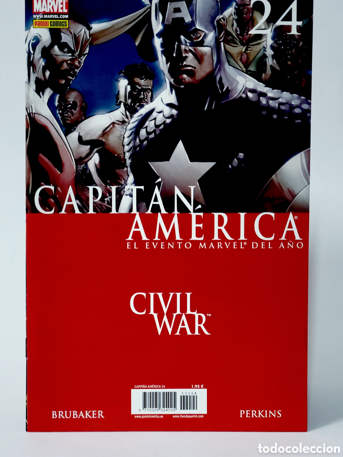 C&oacute;mics: C&Oacute;MIC CAPITAN AM&Eacute;RICA CIVIL WAR 24 VOL.7 PANINI VOLUMEN MARVEL GRAPA DE KIOSCO