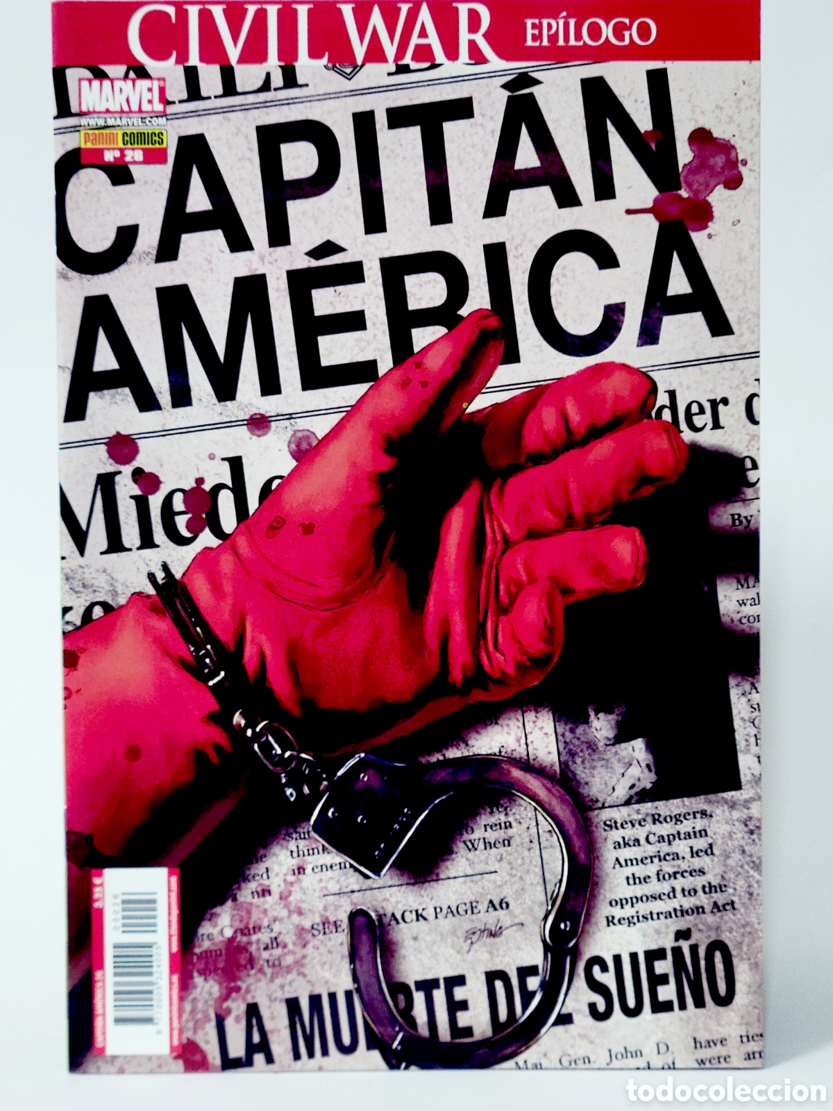 C&oacute;mics: C&Oacute;MIC CAPITAN AM&Eacute;RICA CIVIL WAR 26 VOL.7 PANINI VOLUMEN MARVEL GRAPA DE KIOSCO