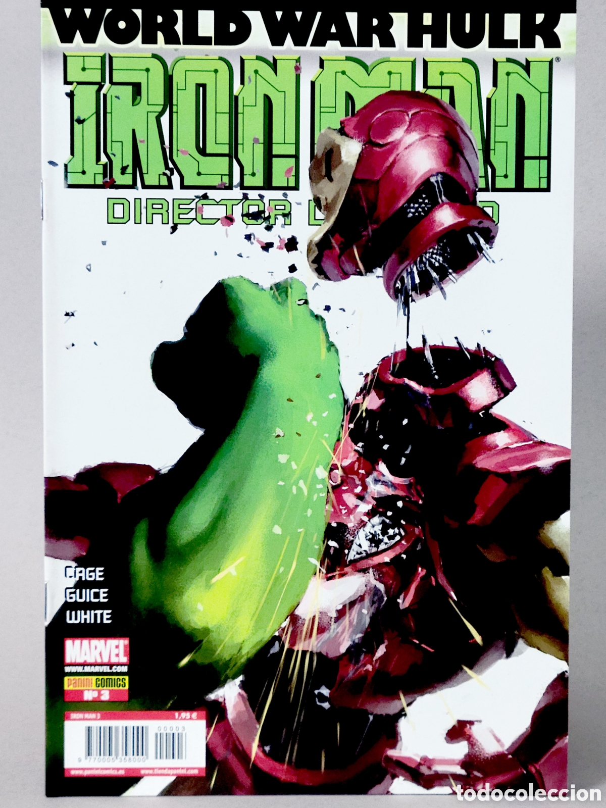 C&oacute;mics: C&Oacute;MIC WORLD WAR HULK IRON MAN 3 DIRECTOR DE SHIELD PANINI MARVEL GRAPA DE KIOSCO